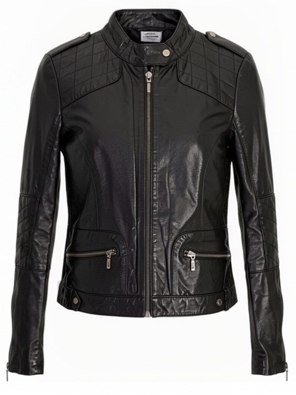 Whet blu women’s medium 100% leather biker jacket